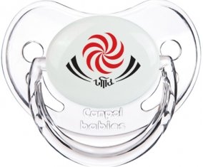 Georgia Rugby XV Sucette Physiologique Transparent classique