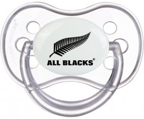 New Zealand Rugby XV Sucette Anatomique Transparente classique