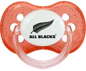 New Zealand Rugby XV Sucette Cerise Rouge à paillette