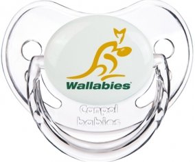 Australia Rugby XV Sucette Physiologique Transparent classique