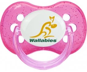 Australia Rugby XV Sucette Cerise Rose à paillette