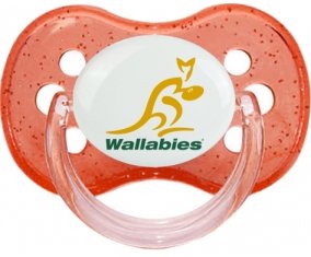 Australia Rugby XV Sucette Cerise Rouge à paillette