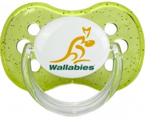 Australia Rugby XV Sucette Cerise Vert à paillette