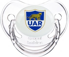Argentina Rugby XV Sucette Physiologique Transparent classique
