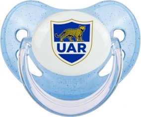 Argentina Rugby XV Sucette Physiologique Bleue à paillette
