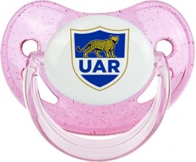 Argentina Rugby XV Sucette Physiologique Rose à paillette
