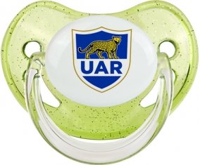 Argentina Rugby XV Sucette Physiologique Vert à paillette