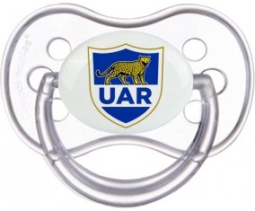 Argentina Rugby XV Sucette Anatomique Transparente classique