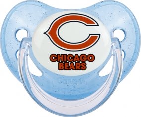 Chicago Bears Sucette Physiologique Bleue à paillette