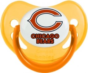Chicago Bears Sucette Physiologique Jaune phosphorescente