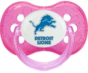 Detroit Lions Sucette Cerise Rose à paillette