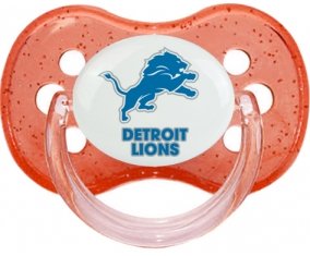 Detroit Lions Sucette Cerise Rouge à paillette