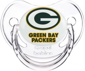 Green Bay Packers Sucette Physiologique Transparent classique