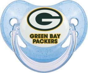 Green Bay Packers Sucette Physiologique Bleue à paillette