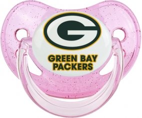 Green Bay Packers Sucette Physiologique Rose à paillette