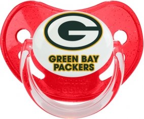 Green Bay Packers Sucette Physiologique Rouge à paillette
