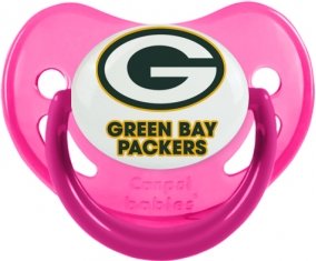 Green Bay Packers Sucette Physiologique Rose phosphorescente