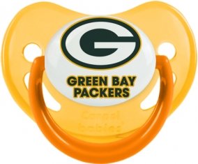 Green Bay Packers Sucette Physiologique Jaune phosphorescente
