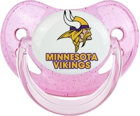 Minnesota Vikings Tétine Physiologique Rose à paillette