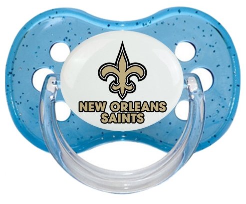 New Orleans Saints Sucette Cerise Bleu à paillette