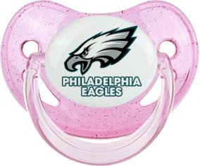Philadelphia Eagles Sucette Physiologique Rose à paillette