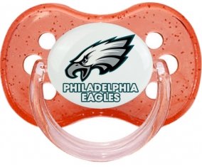 Philadelphia Eagles Tétine Cerise Rouge à paillette