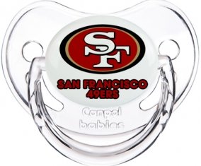 San Francisco 49ers Tétine Physiologique Transparent classique