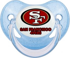 San Francisco 49ers Tétine Physiologique Bleue à paillette
