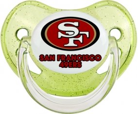 San Francisco 49ers Tétine Physiologique Vert à paillette