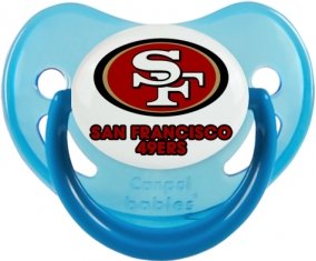San Francisco 49ers Tétine Physiologique Bleue phosphorescente