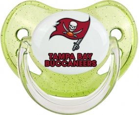 Tampa Bay Buccaneers Sucette Physiologique Vert à paillette
