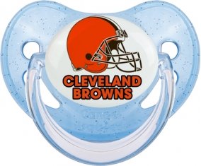 Cleveland Browns Sucette Physiologique Bleue à paillette