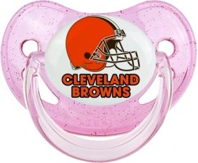 Cleveland Browns Sucette Physiologique Rose à paillette