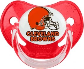Cleveland Browns Sucette Physiologique Rouge à paillette