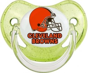 Cleveland Browns Sucette Physiologique Vert à paillette