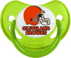Cleveland Browns Sucette Physiologique Vert phosphorescente