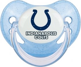 Indianapolis Colts Sucette Physiologique Bleue à paillette