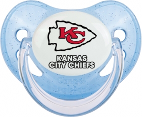 Kansas City Chiefs Tétine Physiologique Bleue à paillette