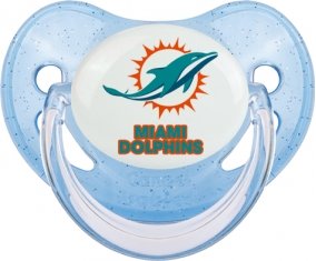 Miami Dolphins Sucette Physiologique Bleue à paillette