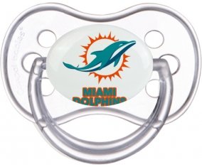 Miami Dolphins Sucette Anatomique Transparente classique