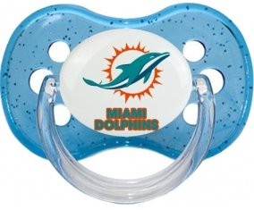 Miami Dolphins Tétine Cerise Bleu à paillette