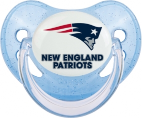 New England Patriots Tétine Physiologique Bleue à paillette