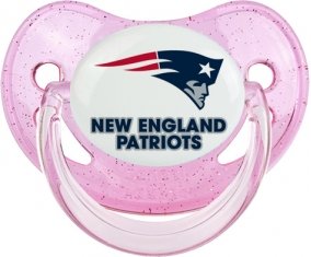 New England Patriots Tétine Physiologique Rose à paillette