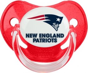 New England Patriots Tétine Physiologique Rouge à paillette