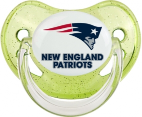 New England Patriots Tétine Physiologique Vert à paillette