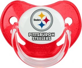 Pittsburgh Steelers Sucette Physiologique Rouge à paillette