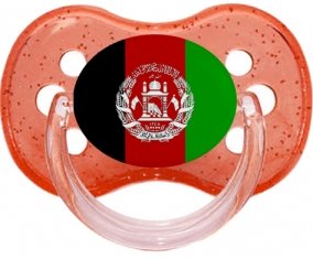 Drapeau Afghanistan Sucete Cerise Rouge à paillette