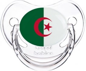 Drapeau Algérie Sucette Physiologique Transparent classique