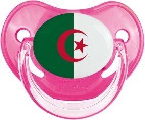 Drapeau Algérie Sucette Physiologique Rose classique
