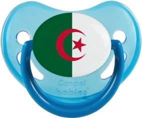Drapeau Algérie Sucette Physiologique Bleue phosphorescente